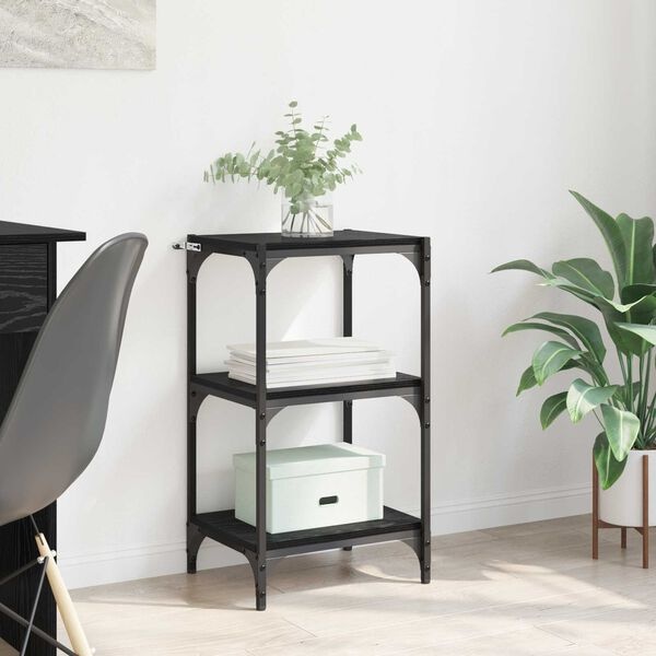 vidaXL Boekenkast Zwart eiken 40 x 33 x 70,5 cm