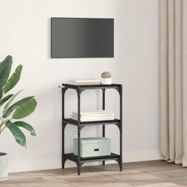 vidaXL Boekenkast Zwart eiken 40 x 33 x 70,5 cm