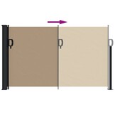 vidaXL Windscherm uittrekbaar 120x500 cm taupe