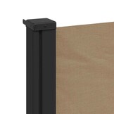 vidaXL Windscherm uittrekbaar 120x500 cm taupe