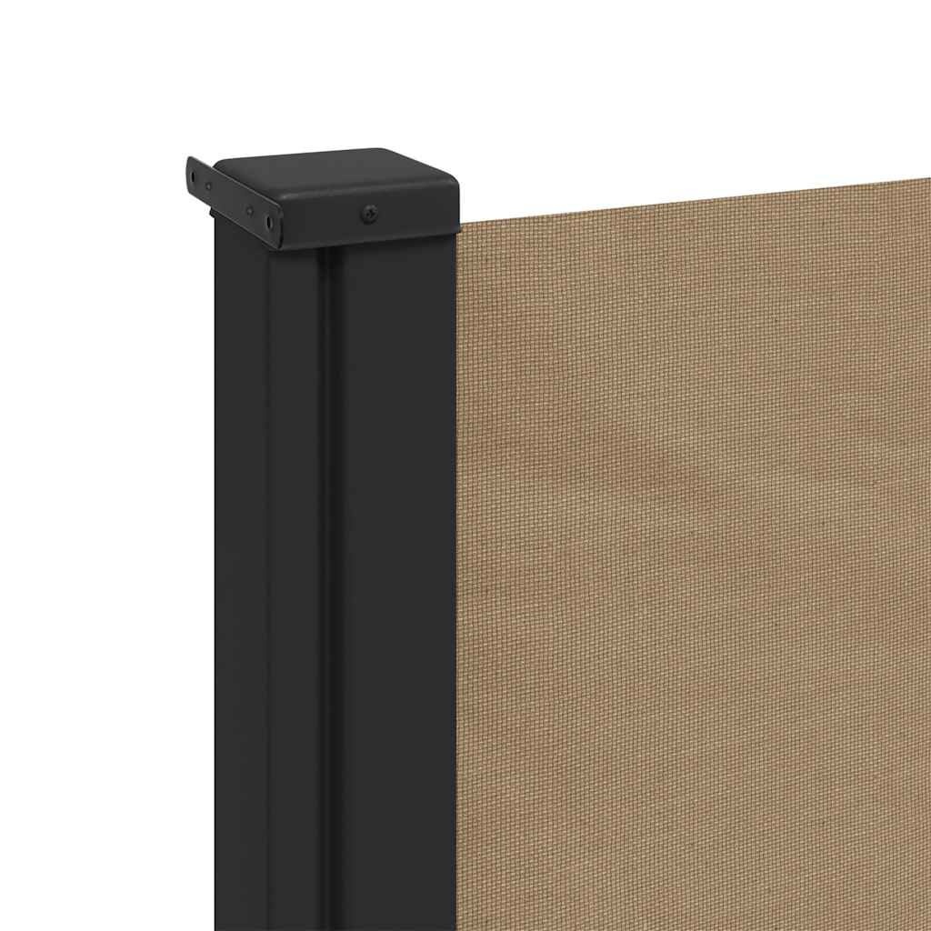vidaXL Windscherm uittrekbaar 120x500 cm taupe
