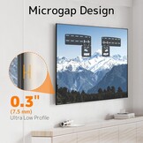Ultra Slim wandhouder voor Samsung (2021) 43-85 inch tv's, tv-muurbeugel voor Samsung met een maximaal gewicht van 60 kg, VESA max. 1700 x 800 mm