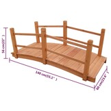 vidaXL Tuinbrug 140x60x56 cm