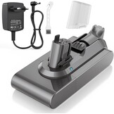 Klickstil SV15 3900mAh V11 accu voor Dyson, met oplader, ASUNCELL reserveaccu voor V11 Torque Drive, Outsize, Absolute, Extra, V15, Detect Absolute, Extra, SV15, SV16, SV22, handheld accustofzuiger