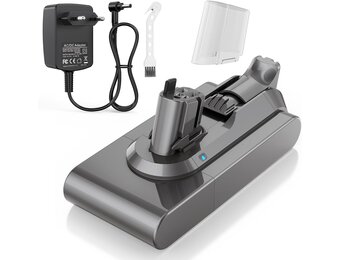 Klickstil SV15 3900mAh V11 accu voor Dyson, met oplader, ASUNCELL reserveaccu voor V11 Torque Drive, Outsize, Absolute, Extra, V15, Detect Absolute, Extra, SV15, SV16, SV22, handheld accustofzuiger