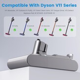 Klickstil SV15 3900mAh V11 accu voor Dyson, met oplader, ASUNCELL reserveaccu voor V11 Torque Drive, Outsize, Absolute, Extra, V15, Detect Absolute, Extra, SV15, SV16, SV22, handheld accustofzuiger