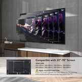BONTEC TV-Muurbeugel met 850 mm Extra Lange Scharnierarm voor 32-70 Inch LCD/LED/OLED-TV's tot 60 kg, Kantelbaar, Zwenkbaar, Draaibaar, Max. VESA 400x400mm - Maat Verlengbaar 850 mm