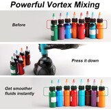 STIGMA Mini Vortex Mixer Wireless 5200rpm Lab Vortex Mixer Shaker met USB Ink Mixer voor vloeibare inkt Fles Nagellak Roerder voor Nagellak Roerder voor Pigmenten