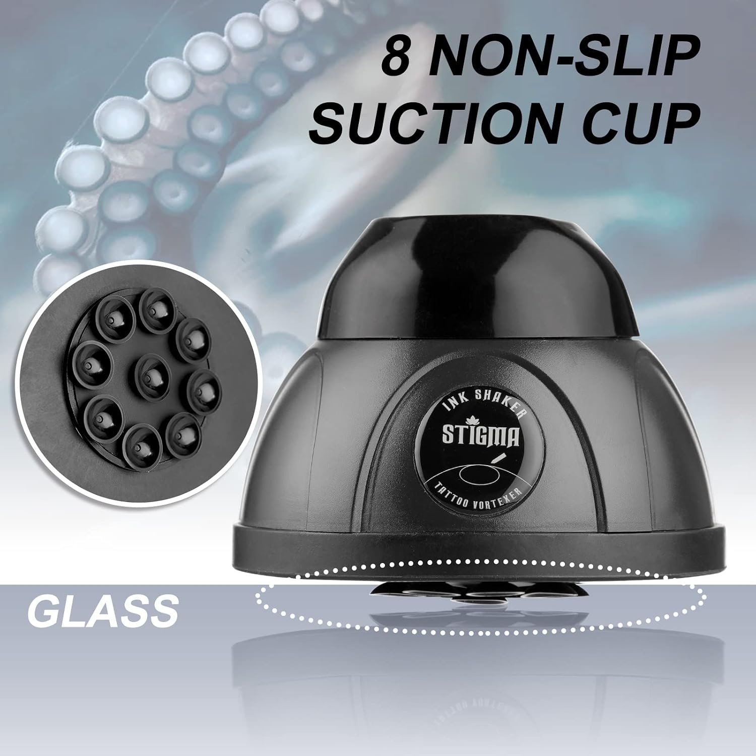STIGMA Mini Vortex Mixer Wireless 5200rpm Lab Vortex Mixer Shaker met USB Ink Mixer voor vloeibare inkt Fles Nagellak Roerder voor Nagellak Roerder voor Pigmenten