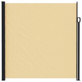 vidaXL Uittrekbaar Zijscherm Rechthoekig 200 x 500 cm Polyester Zand