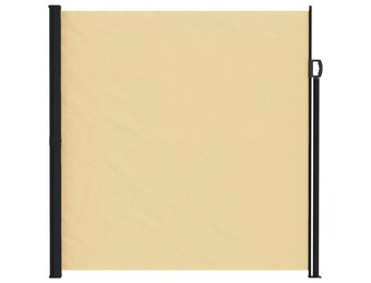 vidaXL Uittrekbaar Zijscherm Rechthoekig 200 x 500 cm Polyester Zand
