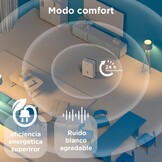 MIDEA Industriële luchtontvochtiger met grote inhoud van 50 l, voor luchtvochtigheid binnenshuis tot 112 m²/300 m³, luchtontvochtiger voor grote ruimtes met uitneembare tank, laag stroomverbruik