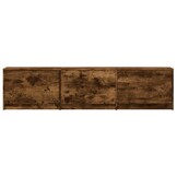 vidaXL Tv-meubel met LED 165x34x40 cm bewerkt hout gerookt eikenkleur