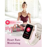 SHANG WING Smartwatch Dames 1,47 inch Fitness Tracker - Starlight Gold