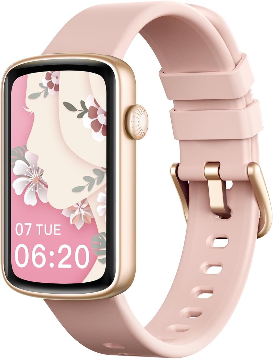 SHANG WING Smartwatch Dames 1,47 inch Fitness Tracker - Starlight Gold
