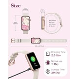 SHANG WING Smartwatch Dames 1,47 inch Fitness Tracker - Starlight Gold