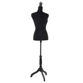 vidaXL Etalagepop torso vrouw zwart