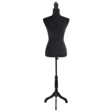 vidaXL Etalagepop torso vrouw zwart