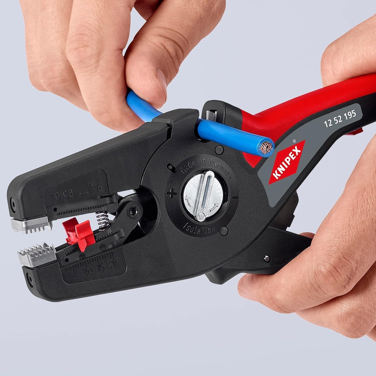 Knipex PreciStrip16 Automatische afstriptang 195 mm (zelfbedieningskaart/blister) 12 52 195 SB
