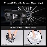 Godox S85T 85cm/33.5" Snelsluiting Scherm Softbox Paraplu Softbox Bowens Mount Diffuser Quick Release Compact met Tas en Zachte Doek voor Fotografie Speedlite Continous Light Monolight - Maat S85T/85cm