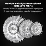 Godox S85T 85cm/33.5" Snelsluiting Scherm Softbox Paraplu Softbox Bowens Mount Diffuser Quick Release Compact met Tas en Zachte Doek voor Fotografie Speedlite Continous Light Monolight - Maat S85T/85cm