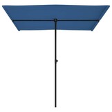 vidaXL Parasol met aluminium paal 2x1,5 m azuurblauw