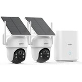 AOSU 2K Solar Beveiligingscamera Set - 4 Stuks - 360° Draaibaar - Met Homebase en Nachtzicht