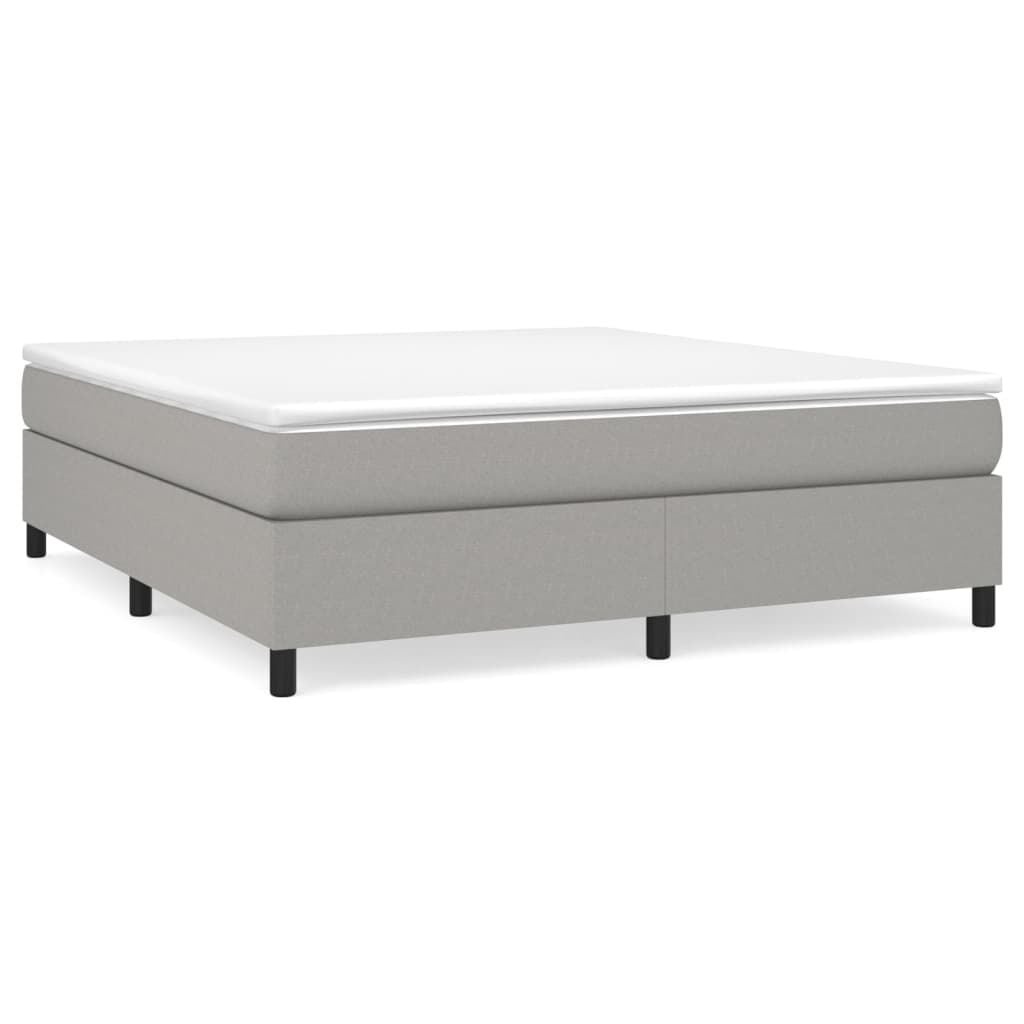 vidaXL Bedframe zonder matras stof lichtgrijs 180x200 cm