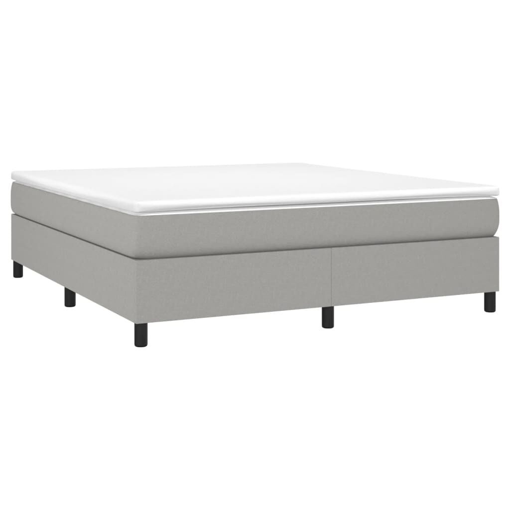 vidaXL Bedframe zonder matras stof lichtgrijs 180x200 cm