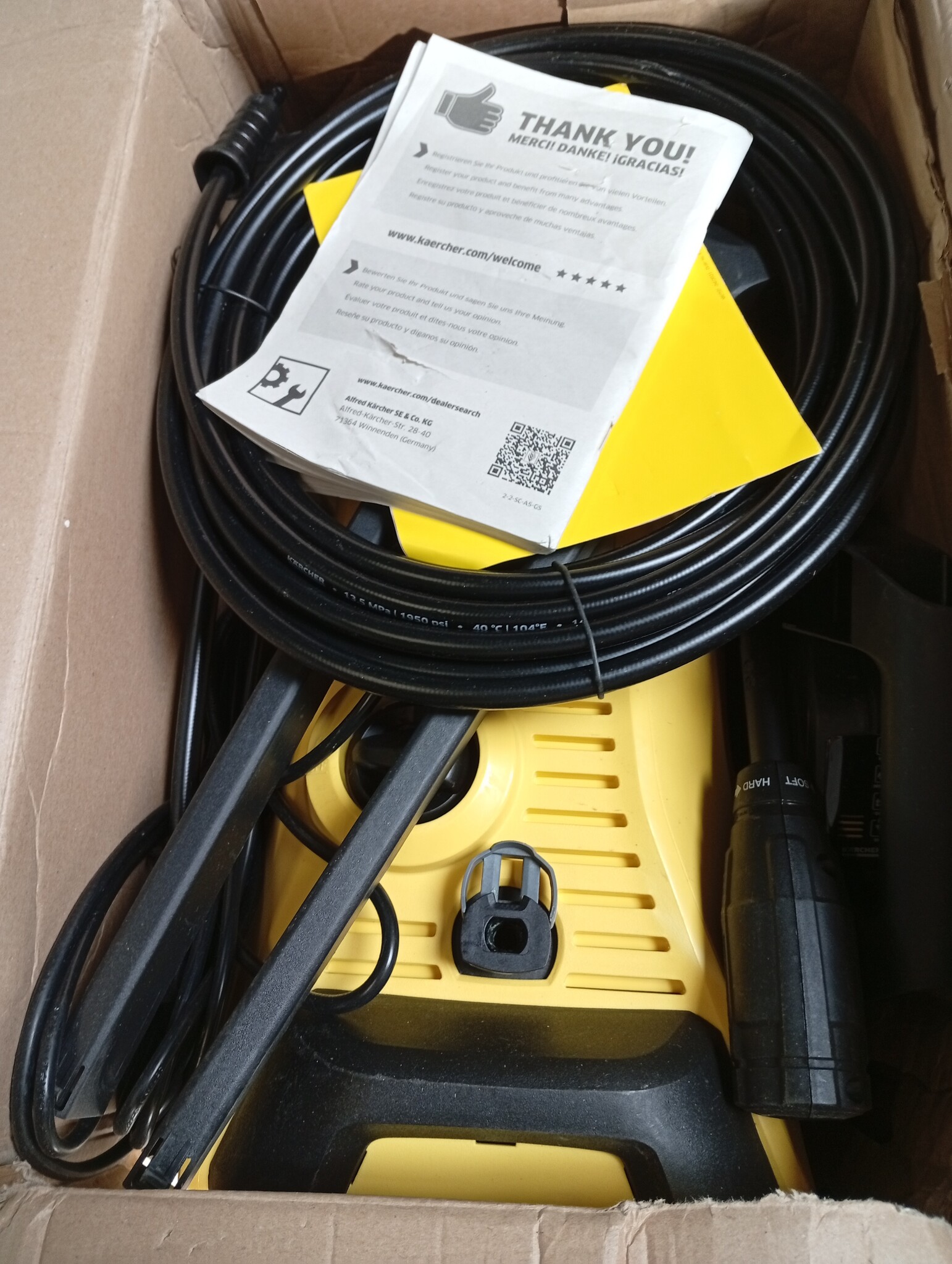 Kärcher hogedrukreiniger K 3 Power Control: slimme app-ondersteuning - voor effectieve reiniging van alledaags vuil, geel