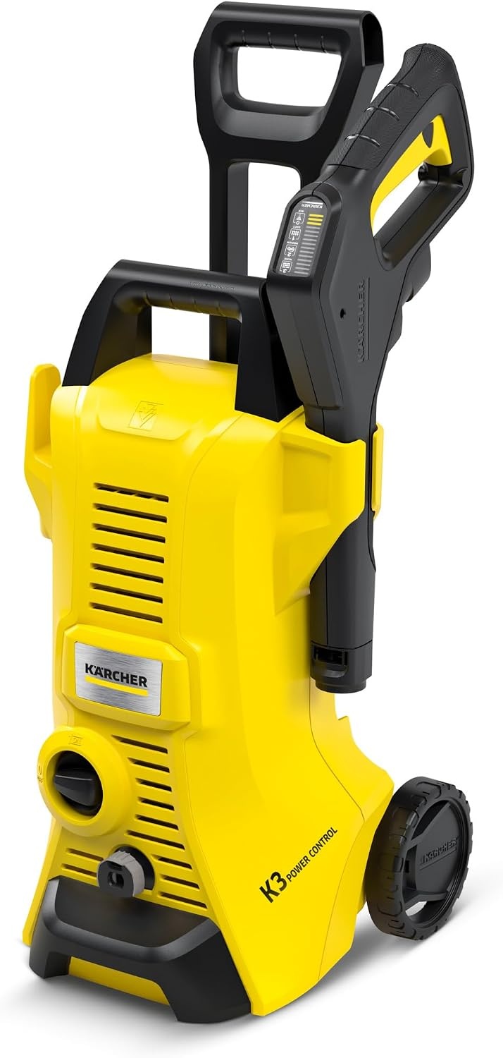 Kärcher hogedrukreiniger K 3 Power Control: slimme app-ondersteuning - voor effectieve reiniging van alledaags vuil, geel