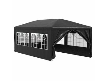 vidaXL Partytent 3x6 m antraciet