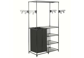 VidaXL Kledingrek Zwart - 87x44x158 cm - 33% Korting