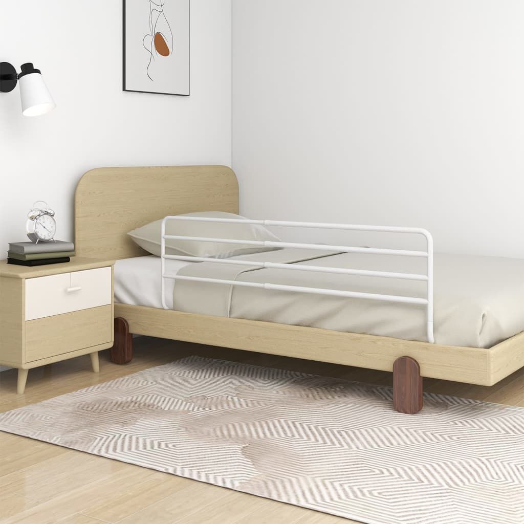 vidaXL Bedhekje peuter (76-137)x55 cm ijzer wit