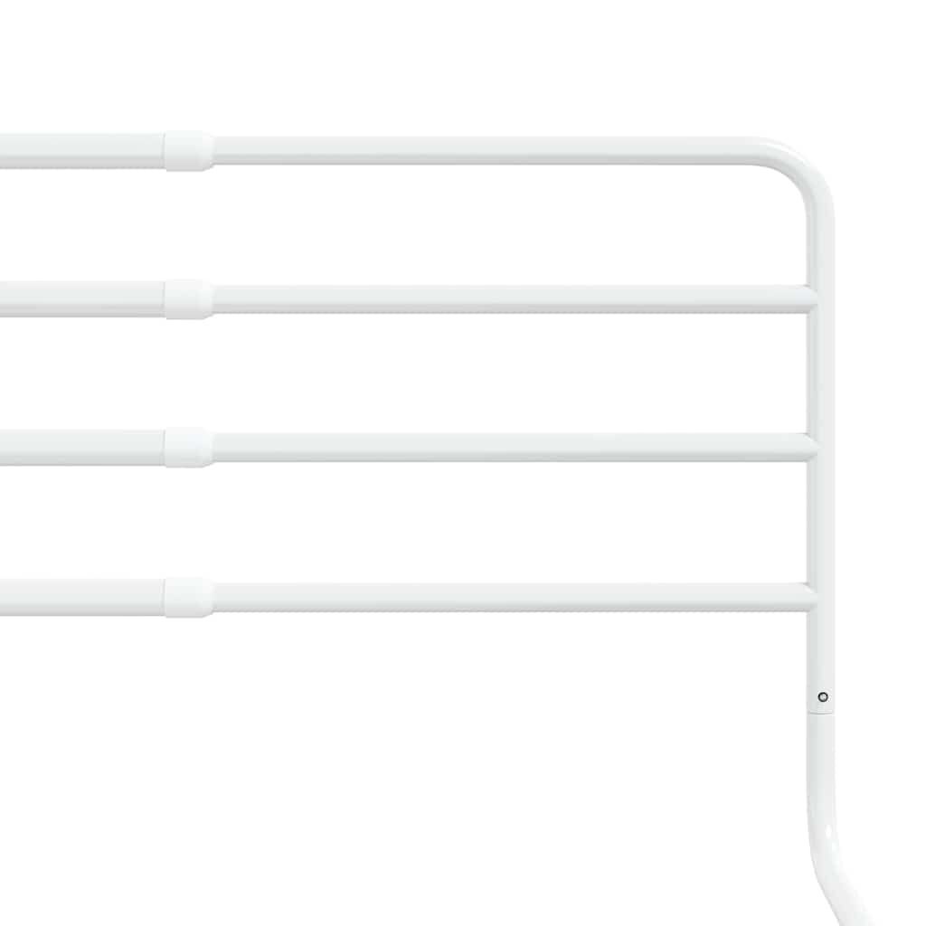 vidaXL Bedhekje peuter (76-137)x55 cm ijzer wit