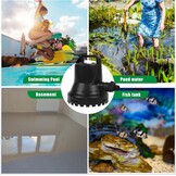 400W Slimme Vuilwaterpomp, 8000L/H Automatisch aan- en uitzetten Waterpomp Dompelpomp