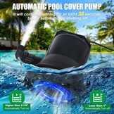 400W Slimme Vuilwaterpomp, 8000L/H Automatisch aan- en uitzetten Waterpomp Dompelpomp