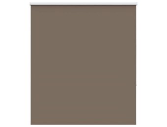 vidaXL Rolgordijn verduisterend koffie 130x130 cm stofbreedte 126,6 cm