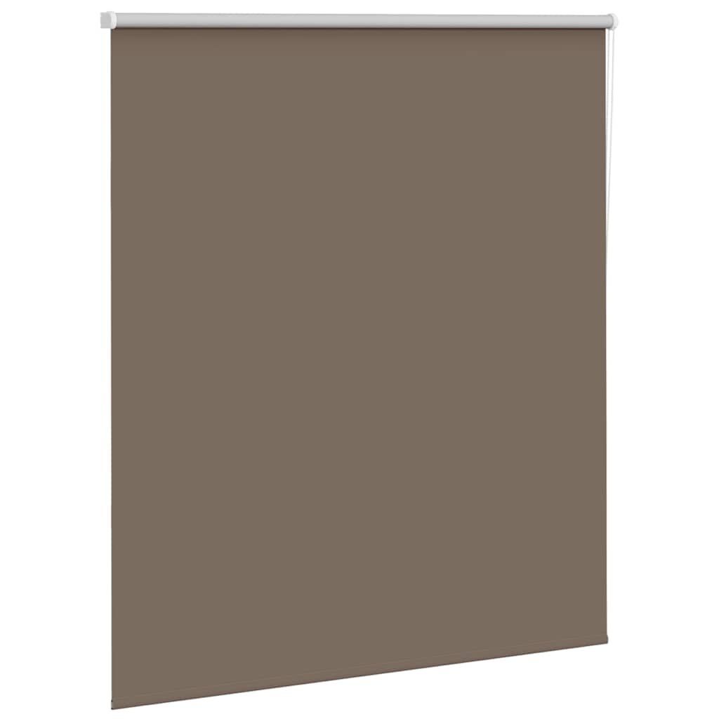 vidaXL Rolgordijn verduisterend koffie 130x130 cm stofbreedte 126,6 cm
