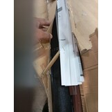 vidaXL Hordeur met scharnieren 100x215 cm bruin