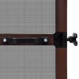 vidaXL Hordeur met scharnieren 100x215 cm bruin