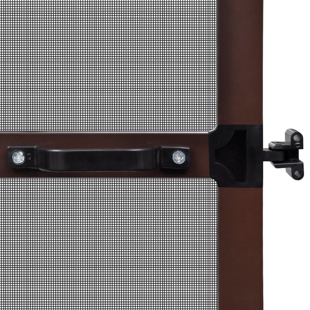 vidaXL Hordeur met scharnieren 100x215 cm bruin