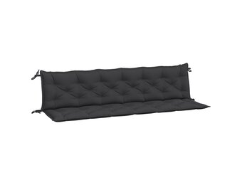 vidaXL Tuinbankkussens 2 st 200x50x7 cm oxford stof zwart