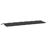 vidaXL Tuinbankkussens 2 st 200x50x7 cm oxford stof zwart