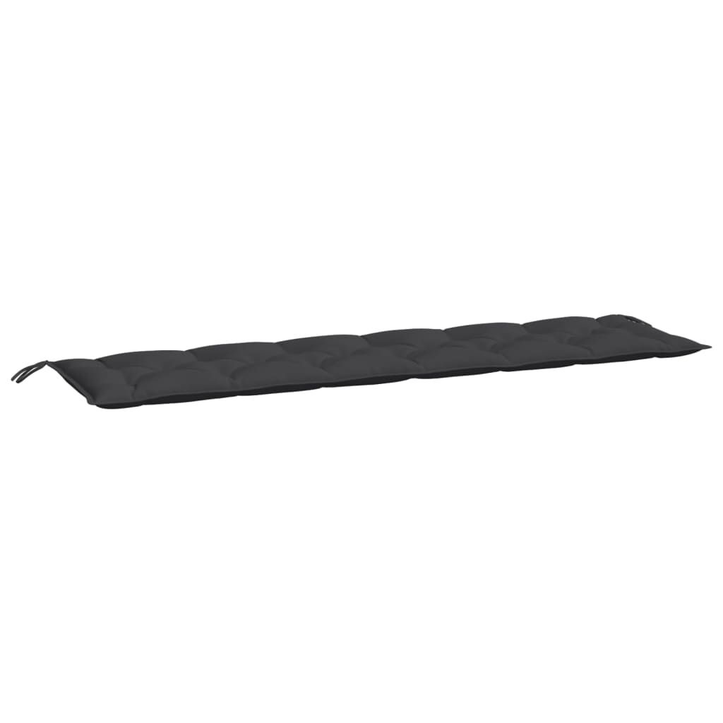 vidaXL Tuinbankkussens 2 st 200x50x7 cm oxford stof zwart