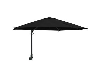 vidaXL Tuinparasol 248 x 248 x 148 cm Polyester en staal Zwart
