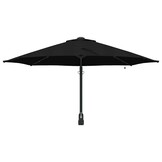 vidaXL Tuinparasol 248 x 248 x 148 cm Polyester en staal Zwart