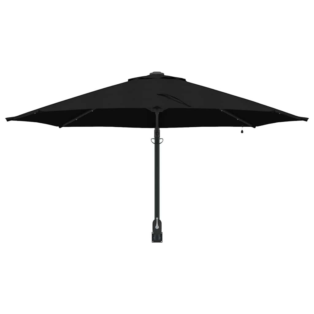 vidaXL Tuinparasol 248 x 248 x 148 cm Polyester en staal Zwart