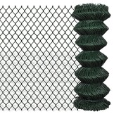 vidaXL Gaashek 1x25 m staal groen