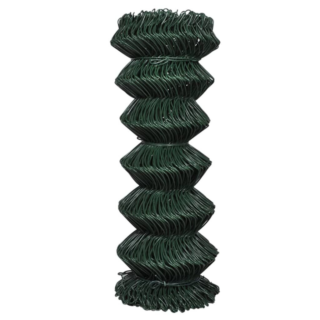vidaXL Gaashek 1x25 m staal groen